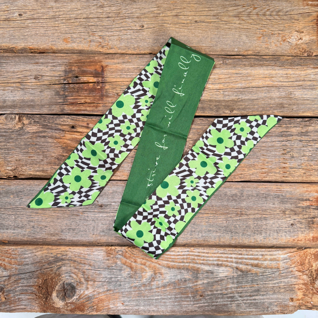 Green Western Skinny Mini Wild Rag