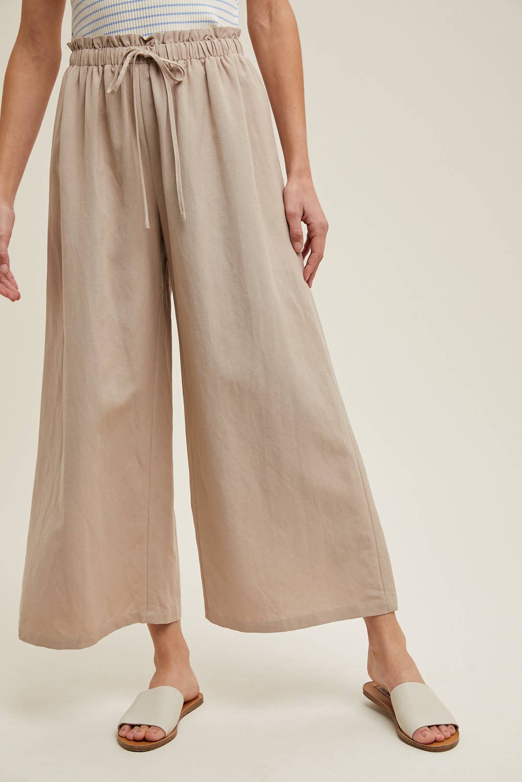 Wide Leg Linen Pants