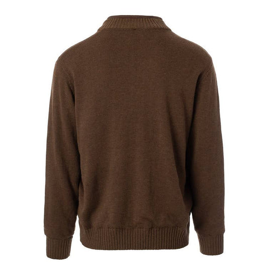 Brown sweater on a white background