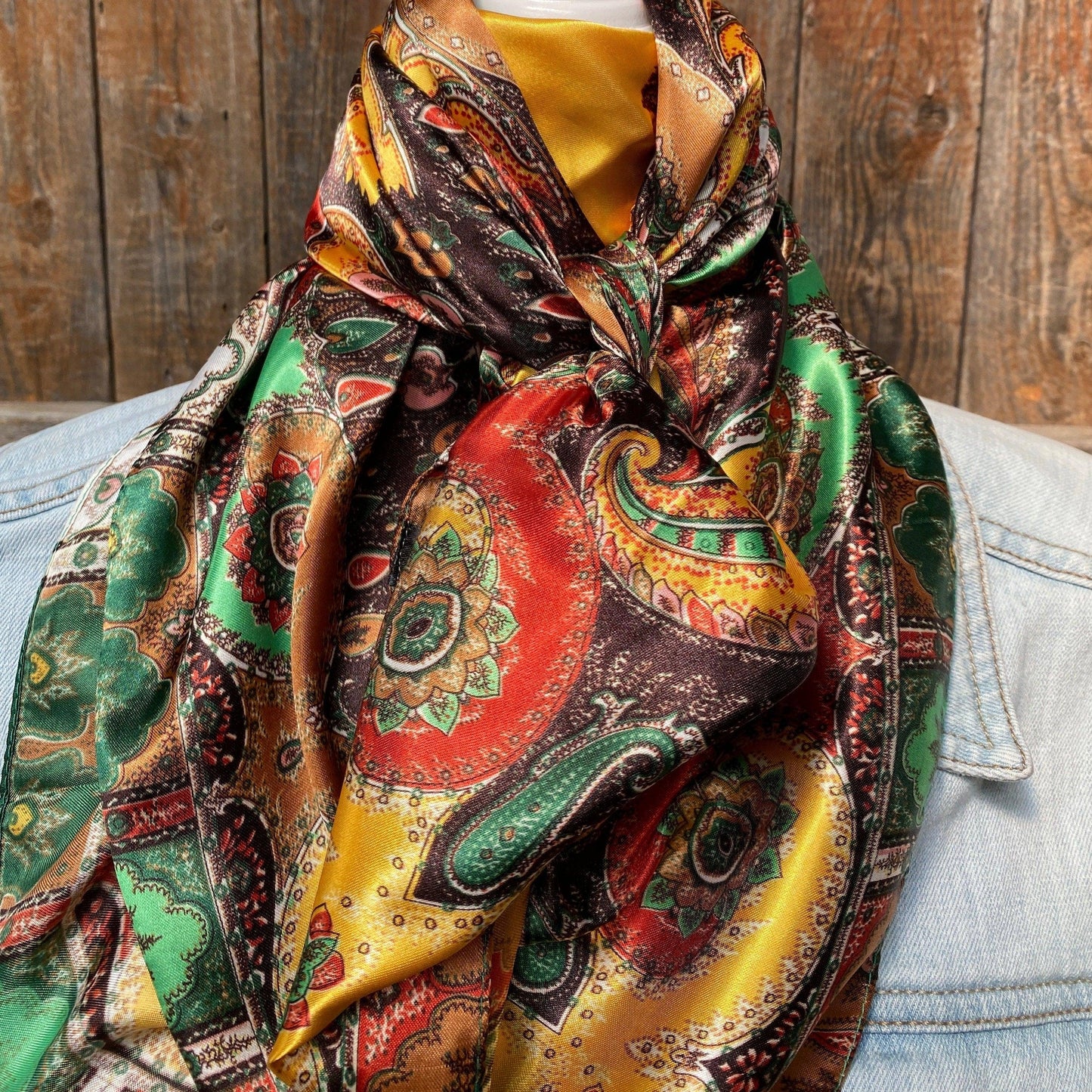 Multi-Colored Paisley Wild Rag