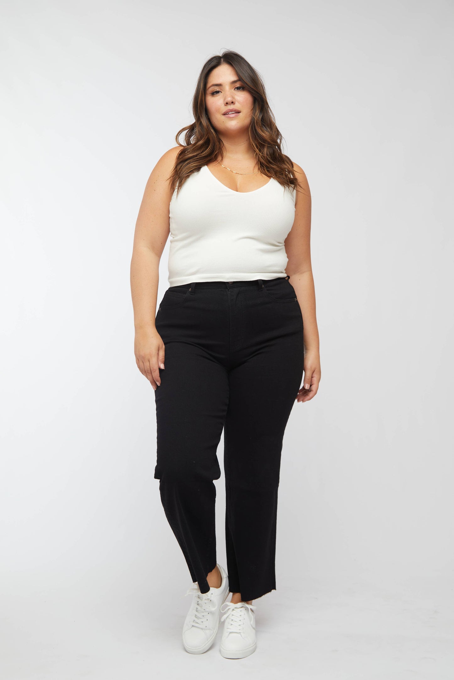 Aberdeen Ankle Crop High Rise Jean, Black : Standard / 27