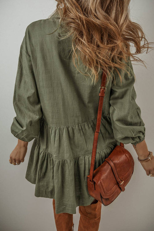 Thompson Pleat Shirt Dress