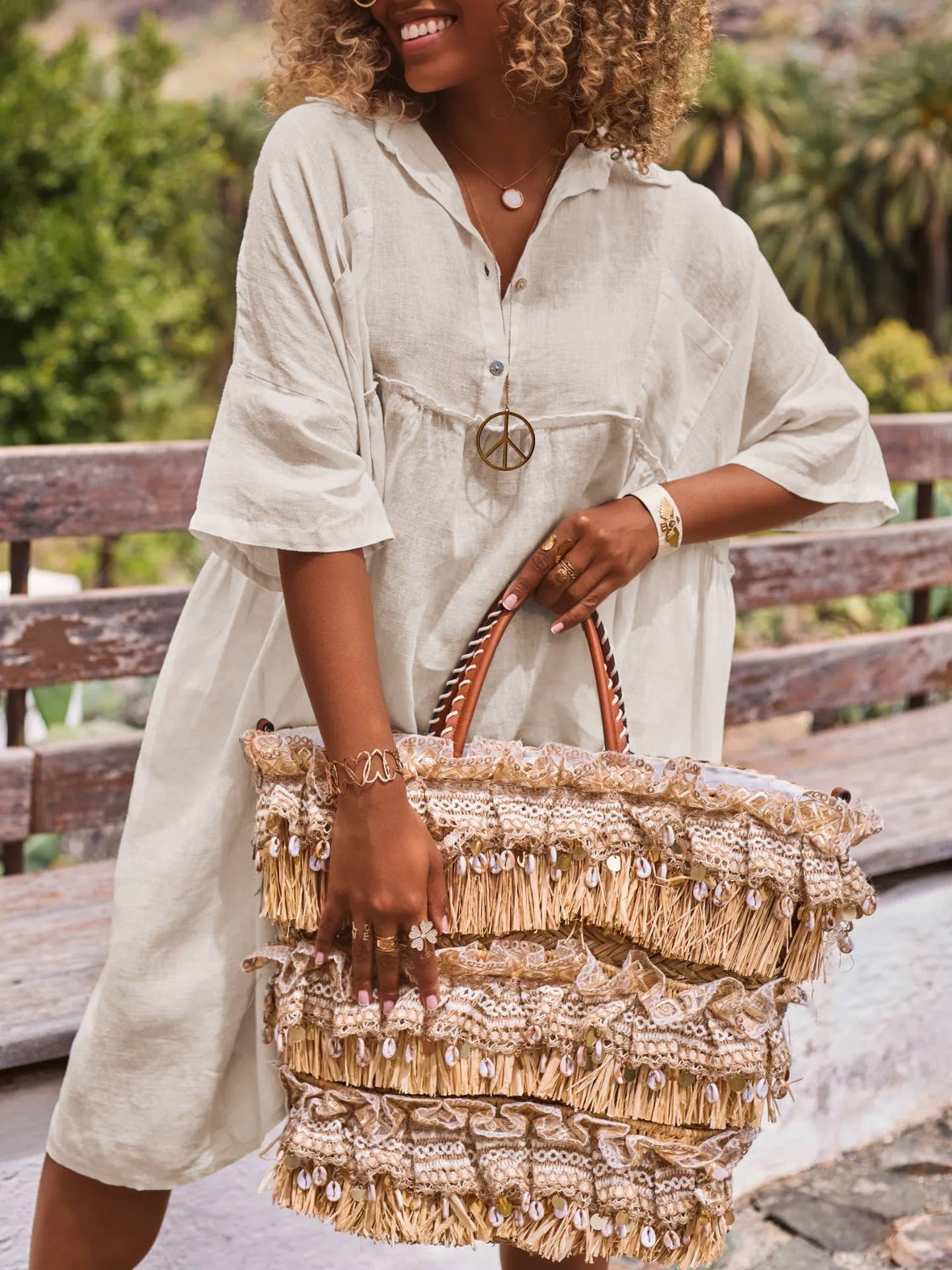 Polo Collar Resort Midi Dress