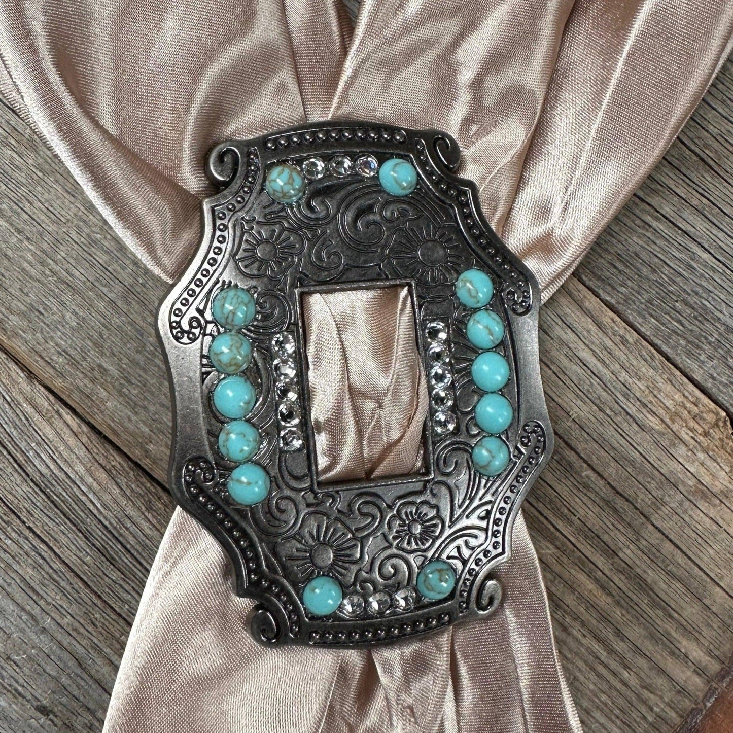 Turquoise buckle slide