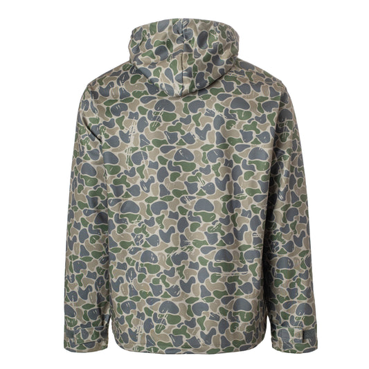 A green camouflage hoodie with the brand name 'Fieldstone' written across the front.