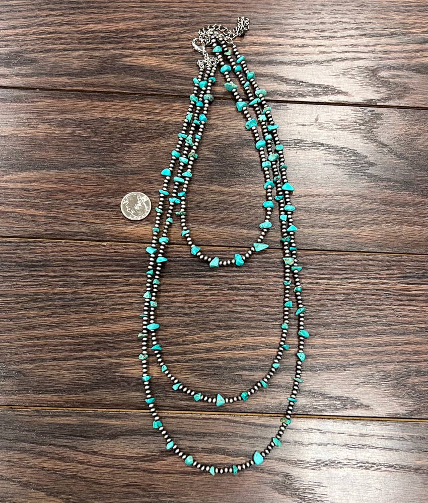 Handmade Navajo Bead, Turquoise Necklace