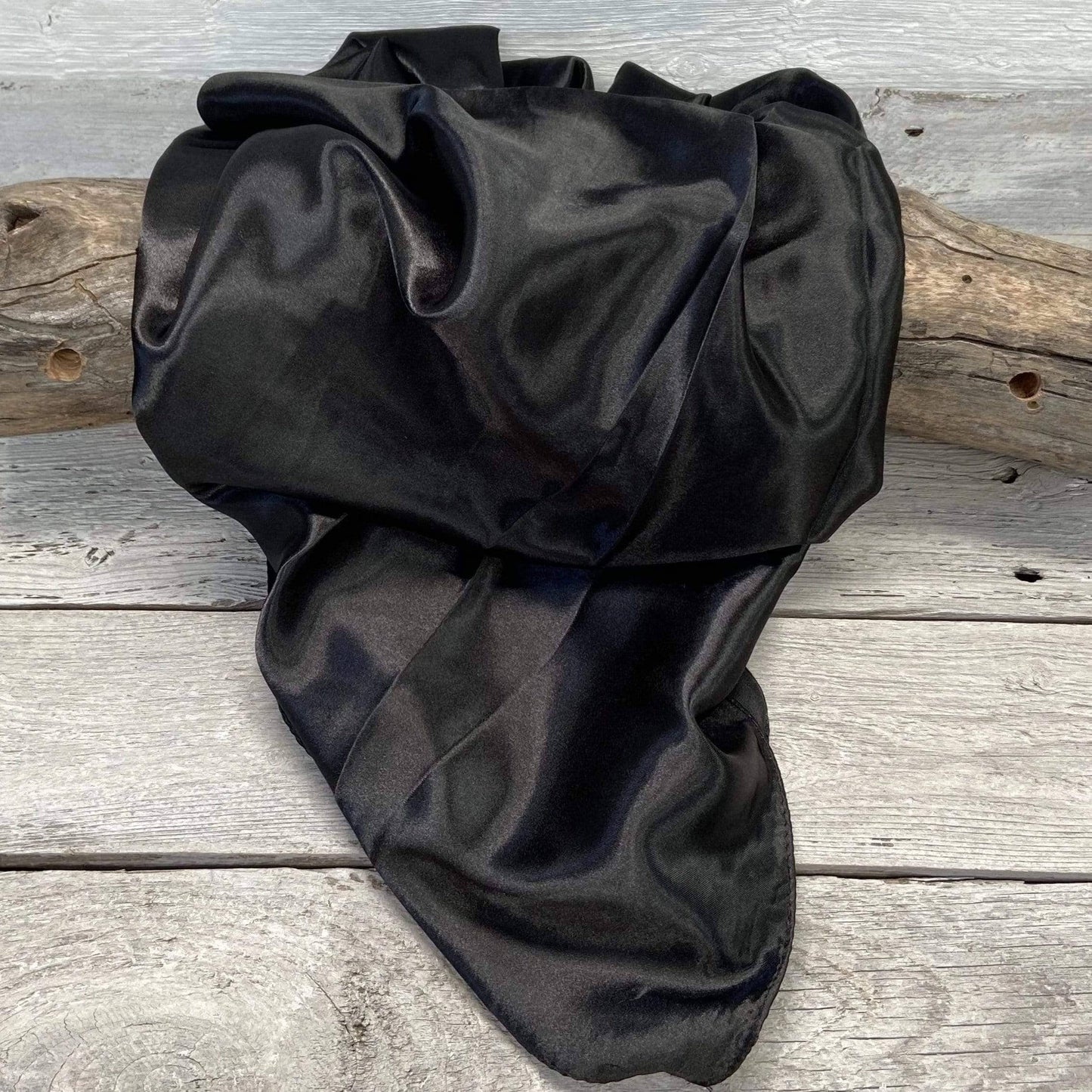 Solid Black Wild Rag