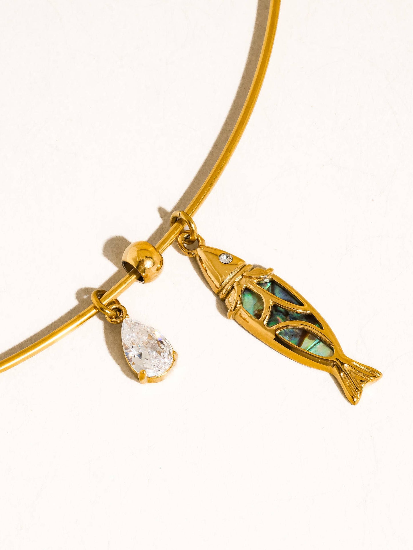 Boho Fish Charm Choker