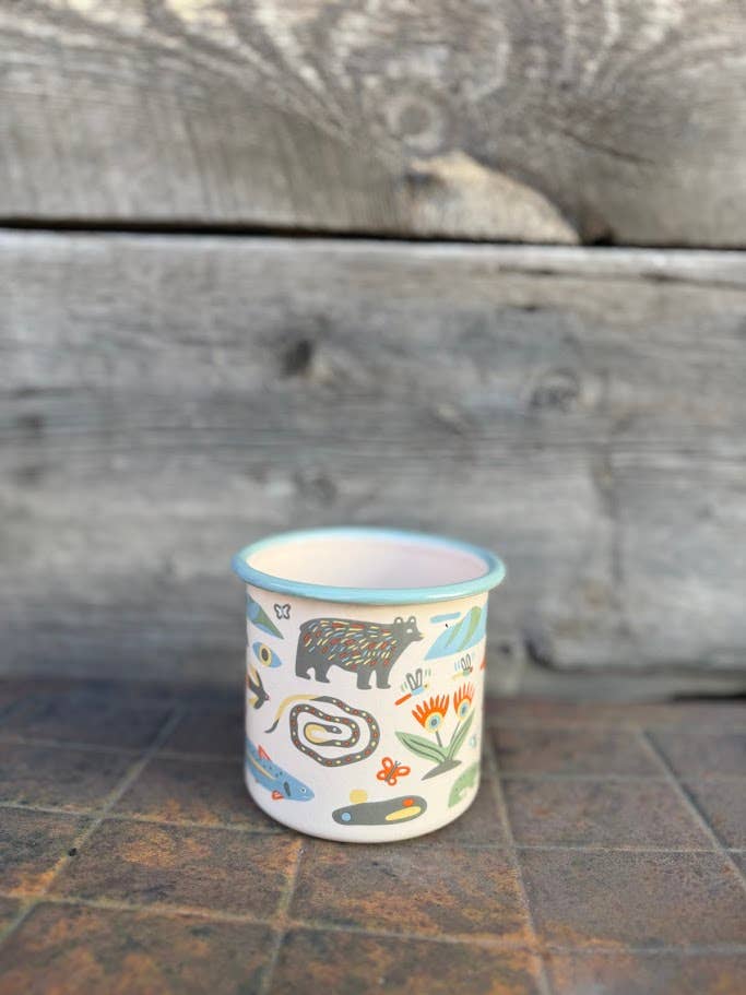 Enamel Coffee &amp; Camp Mug – Mountain Stream