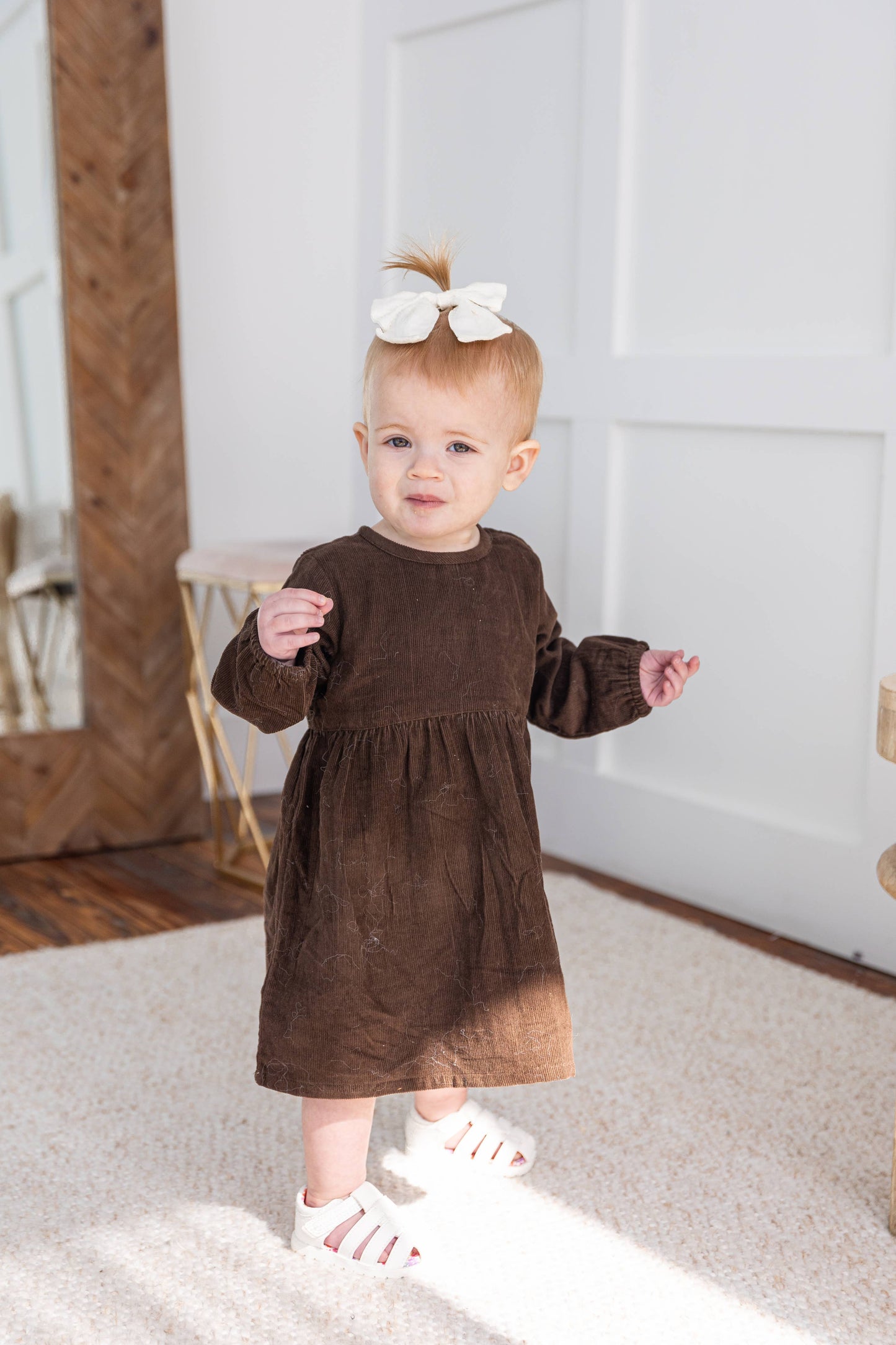 Brown Corduroy Dress