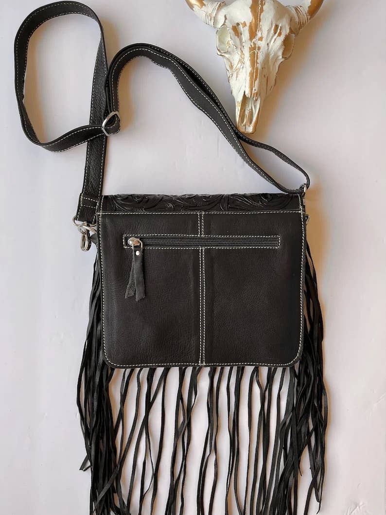Cowhide crossbody