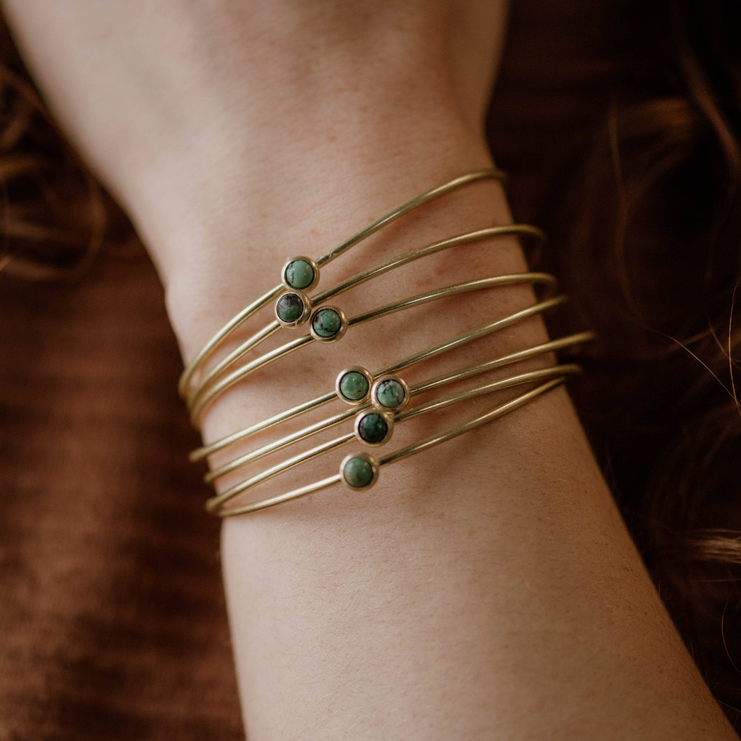 Turquoise Hyalite Stacker