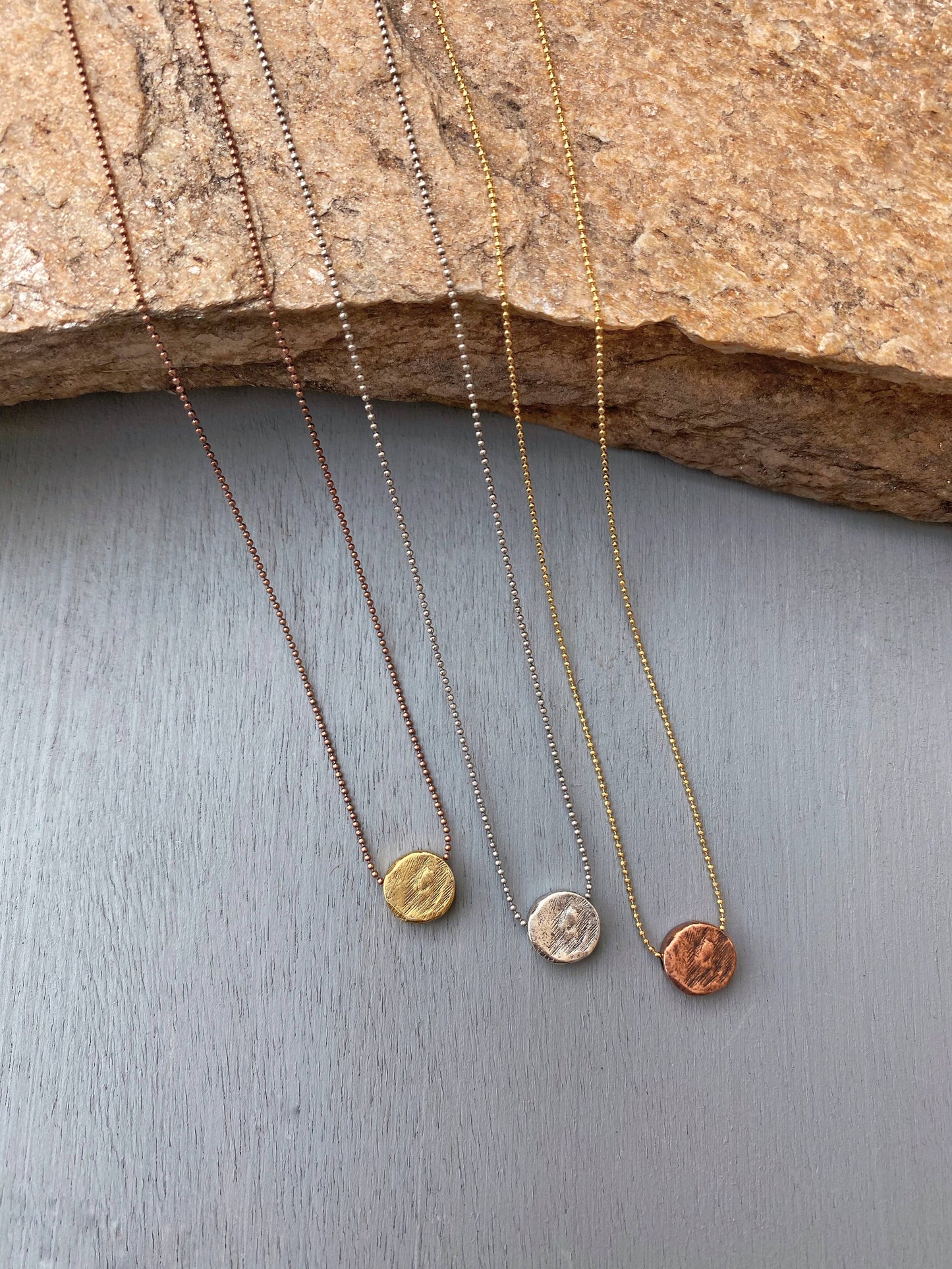 Simple Disc Necklace