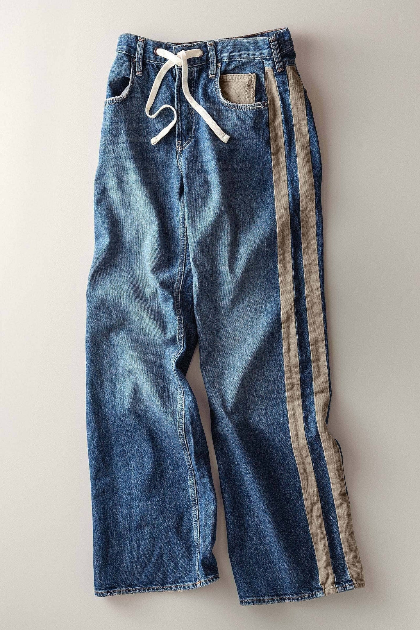 Utility Stripe Denim Jeans