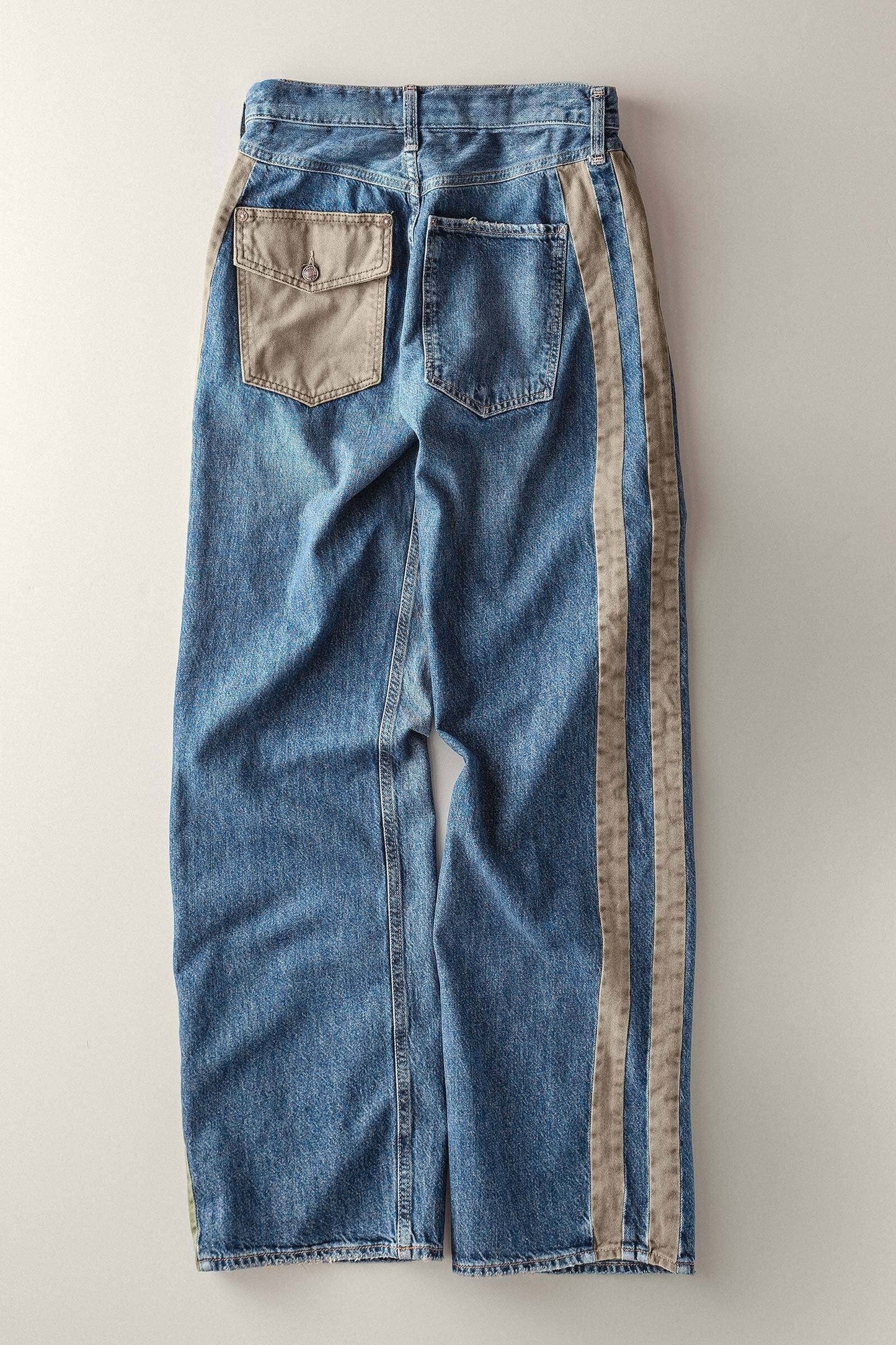 Utility Stripe Denim Jeans