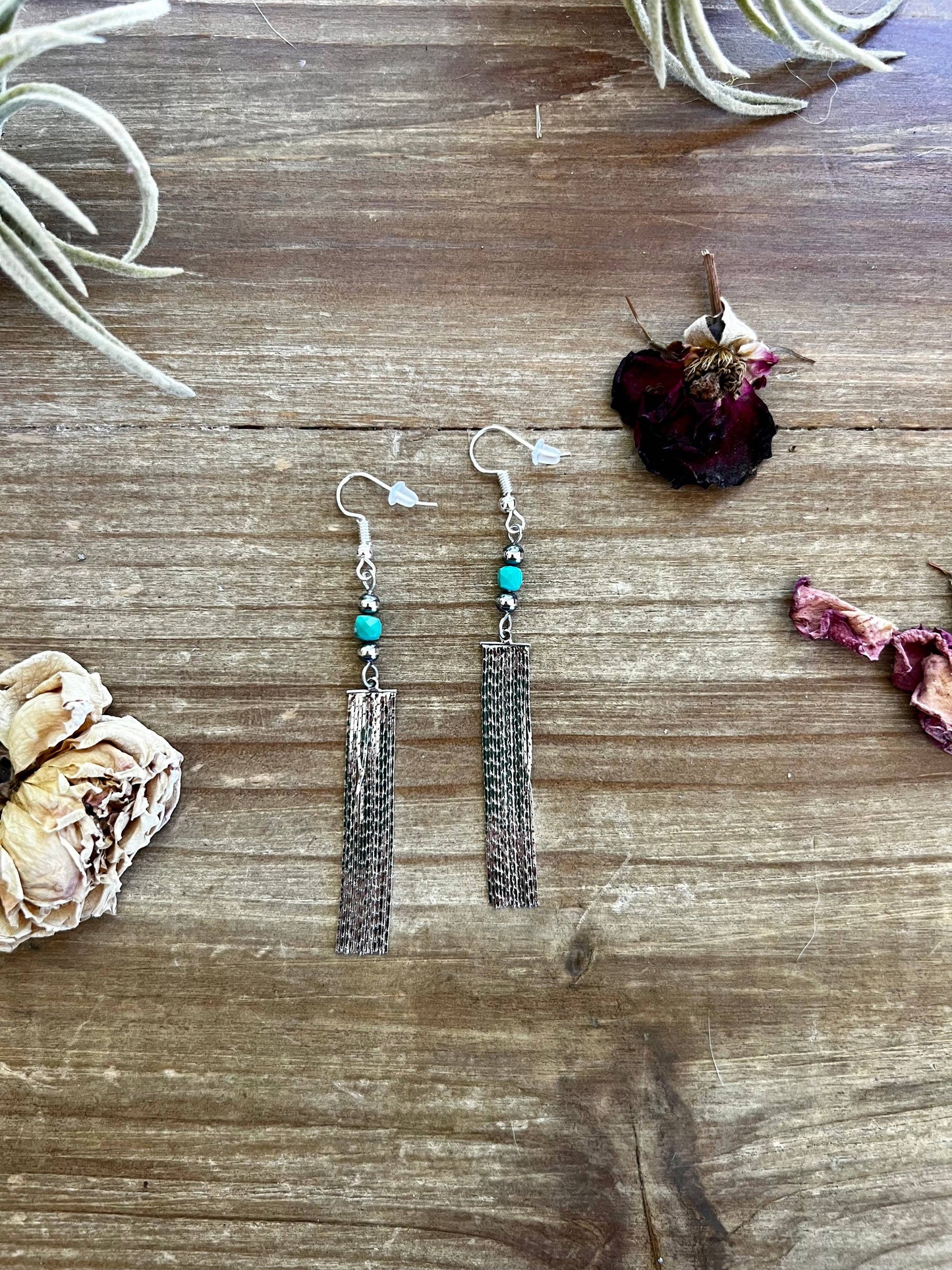 Turquoise and Sterling Silver Earring