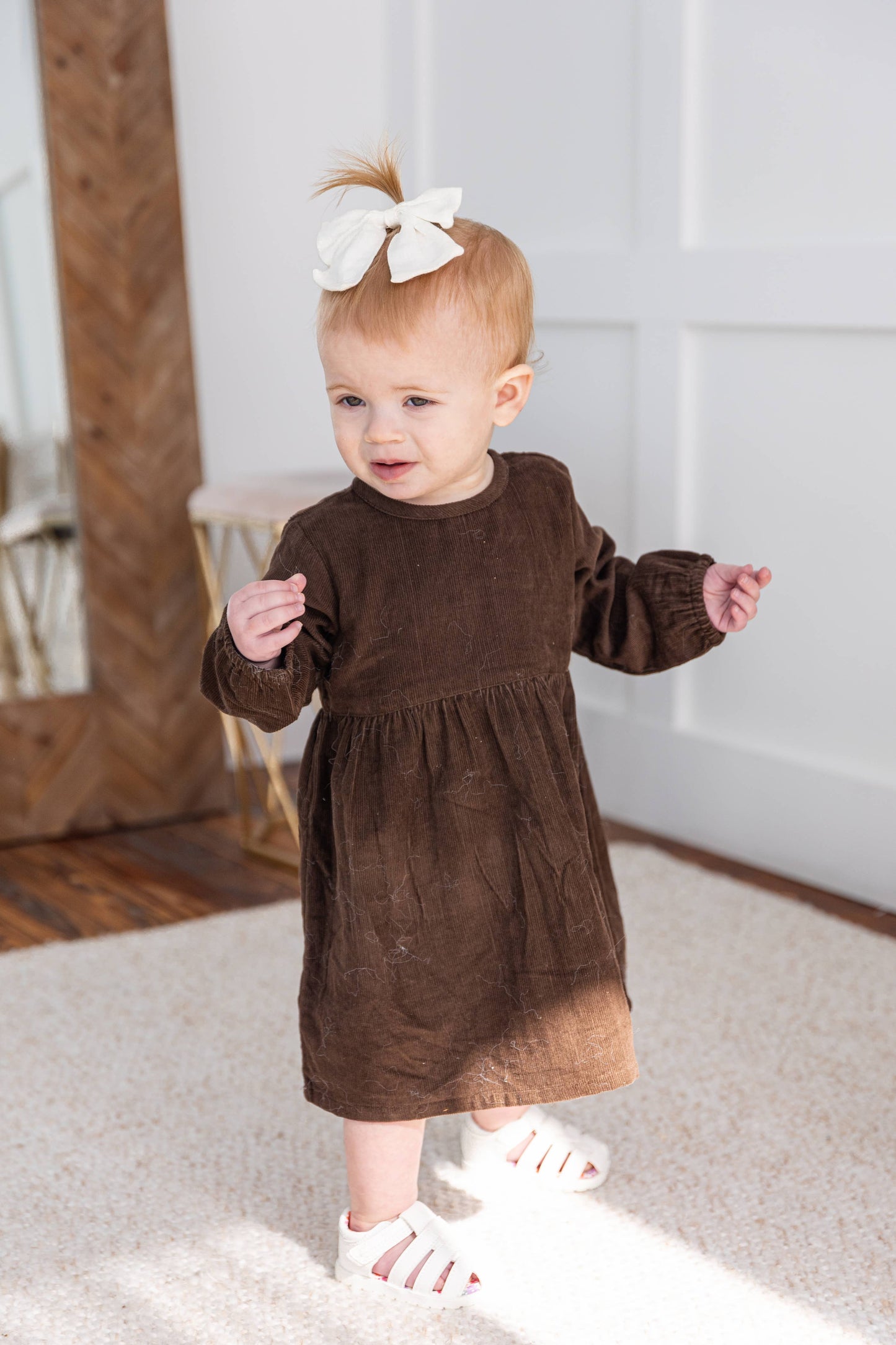 Brown Corduroy Dress