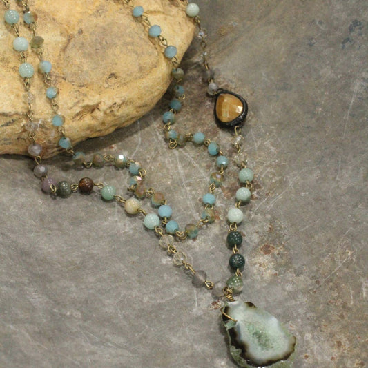 Stone & Crystal Necklace