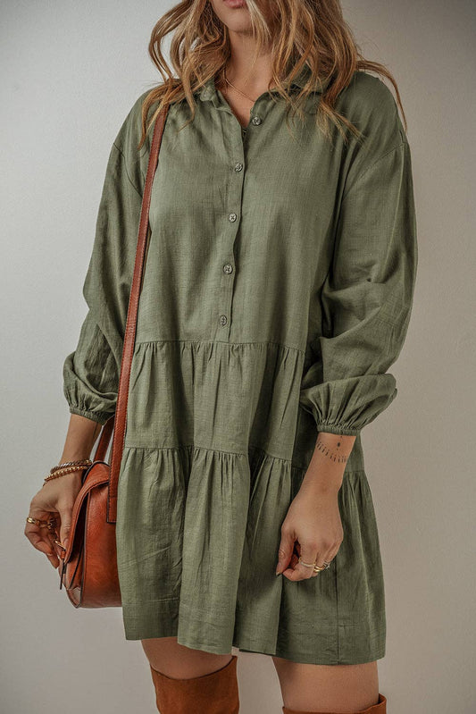 Thompson Pleat Shirt Dress