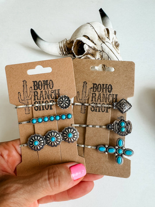 Western Hair Bobby Pin Set