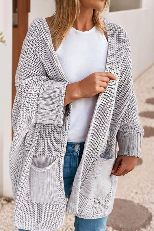Fold Over Sleeve Cardigan