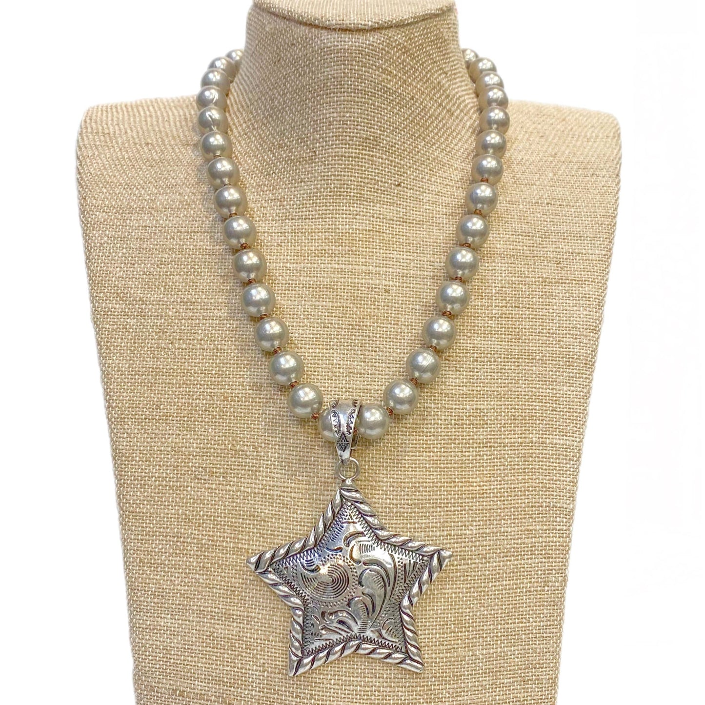 Silver Metal Star Pendant
