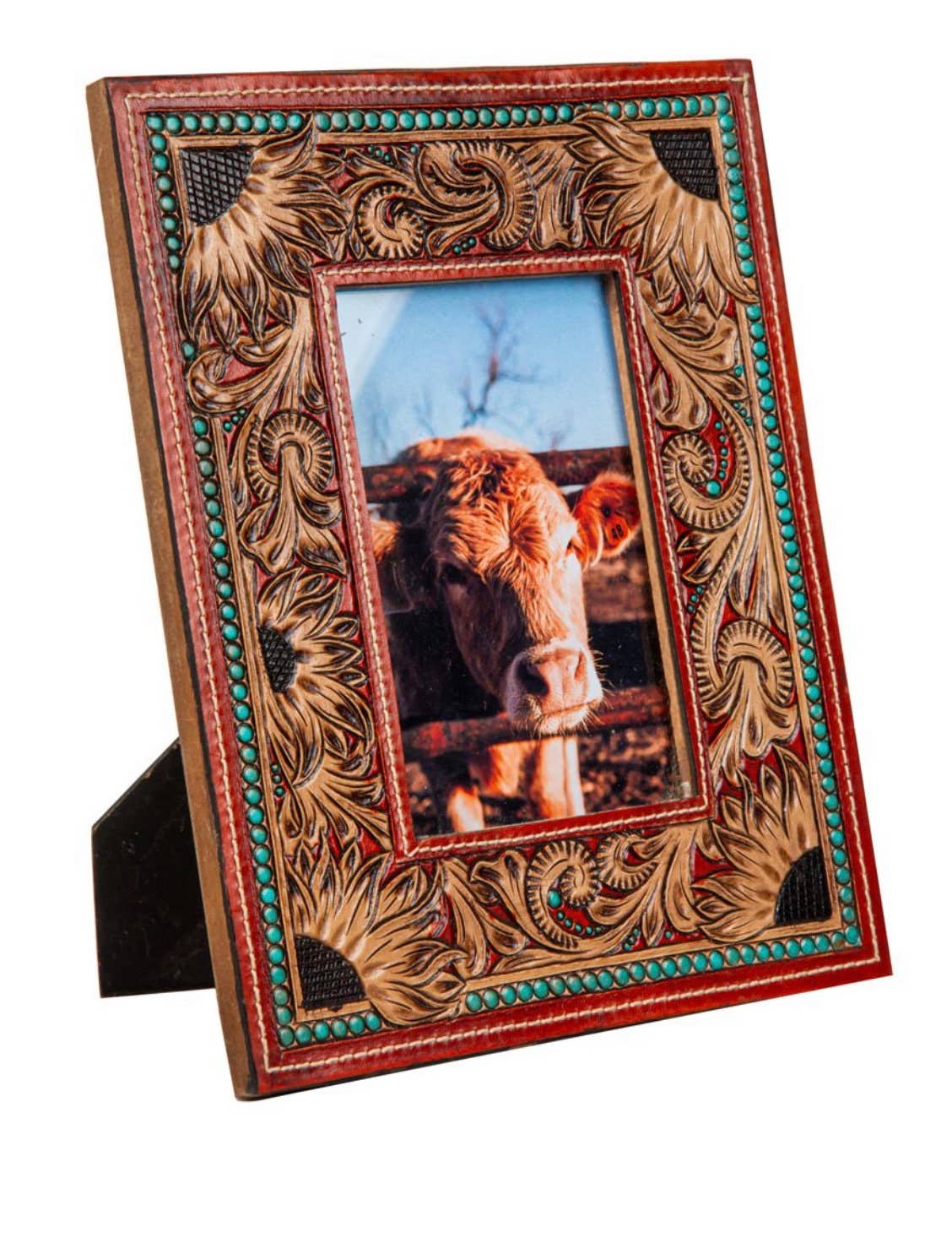 Tooled Leather Frame