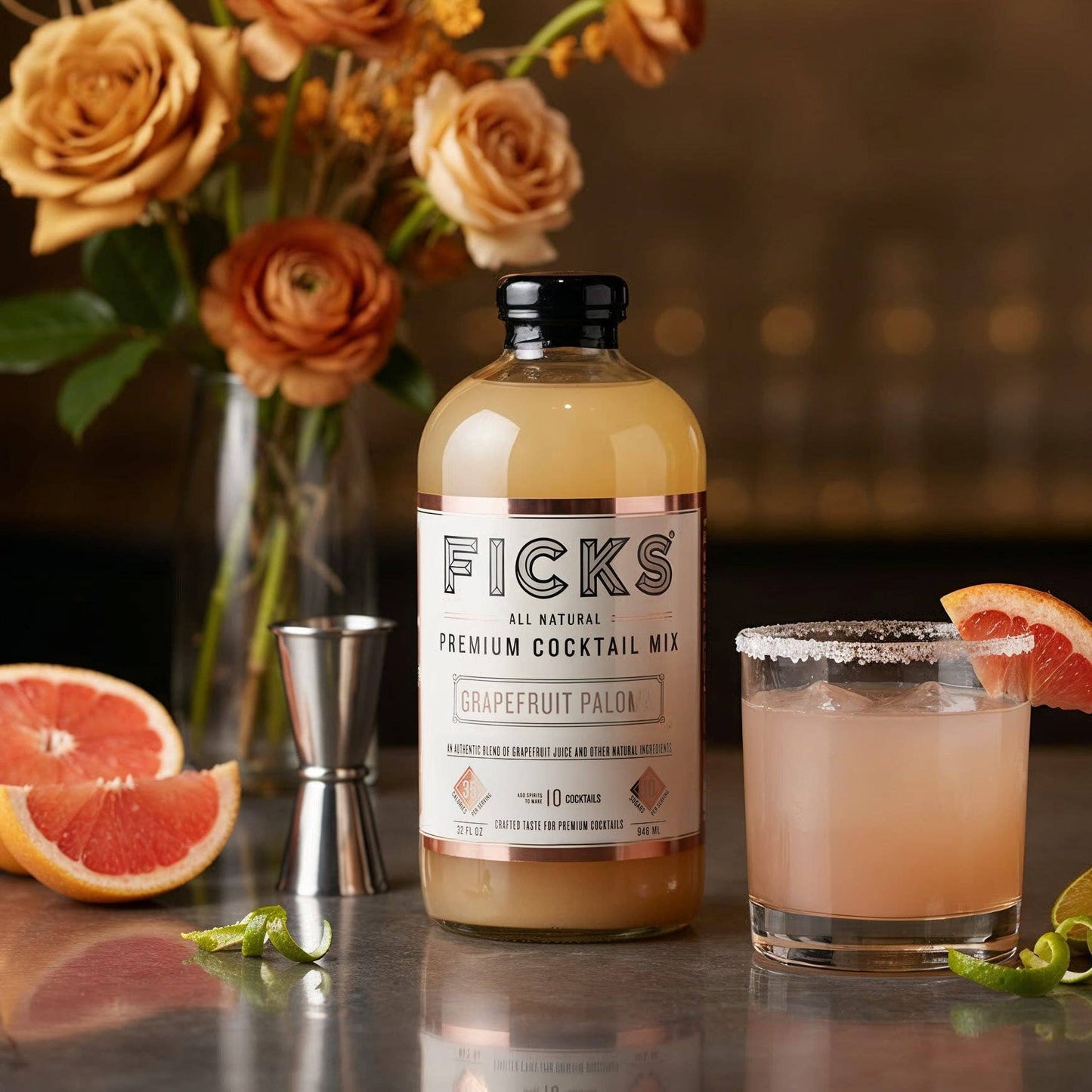 FICKS Premium Paloma Cocktail Mix
