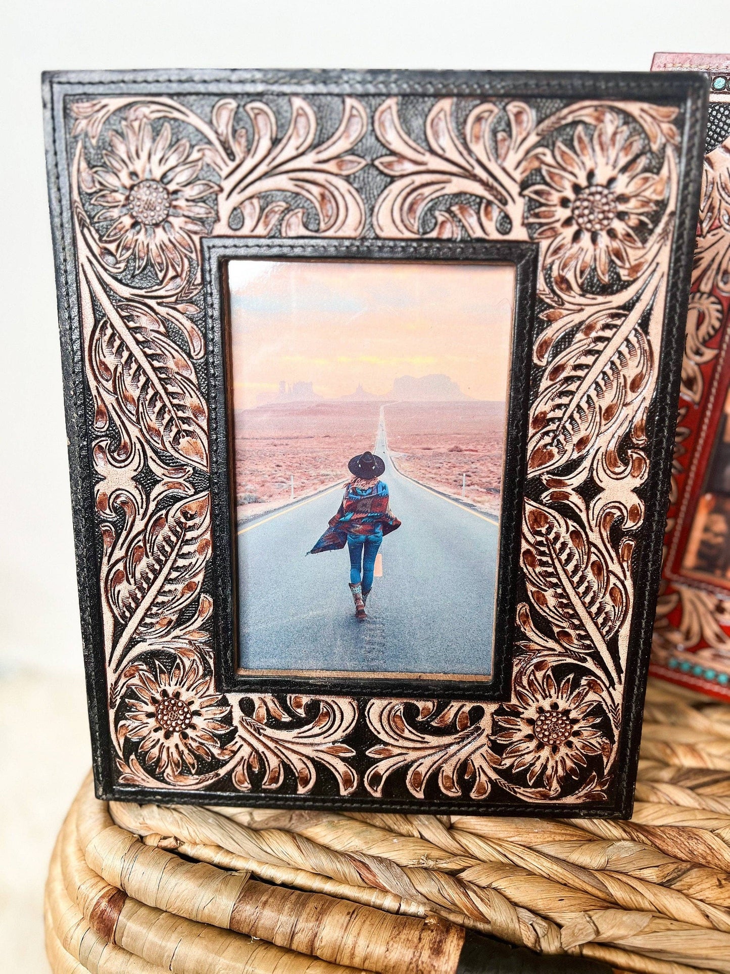 Tooled Leather Frame