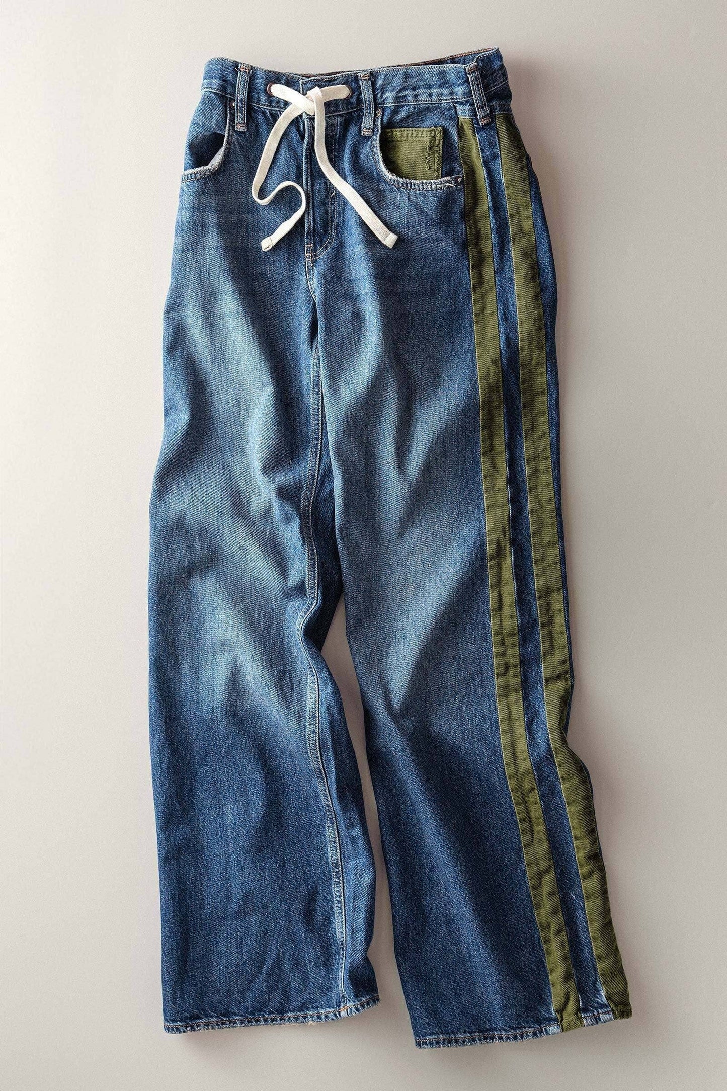 Utility Stripe Denim Jeans