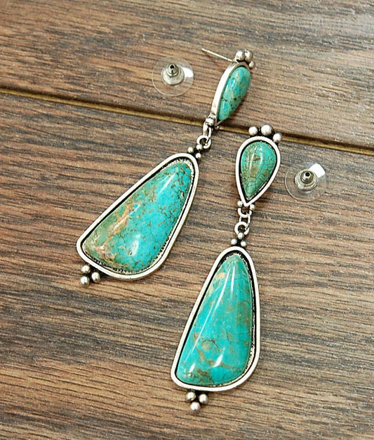 Turquoise Post Earrings