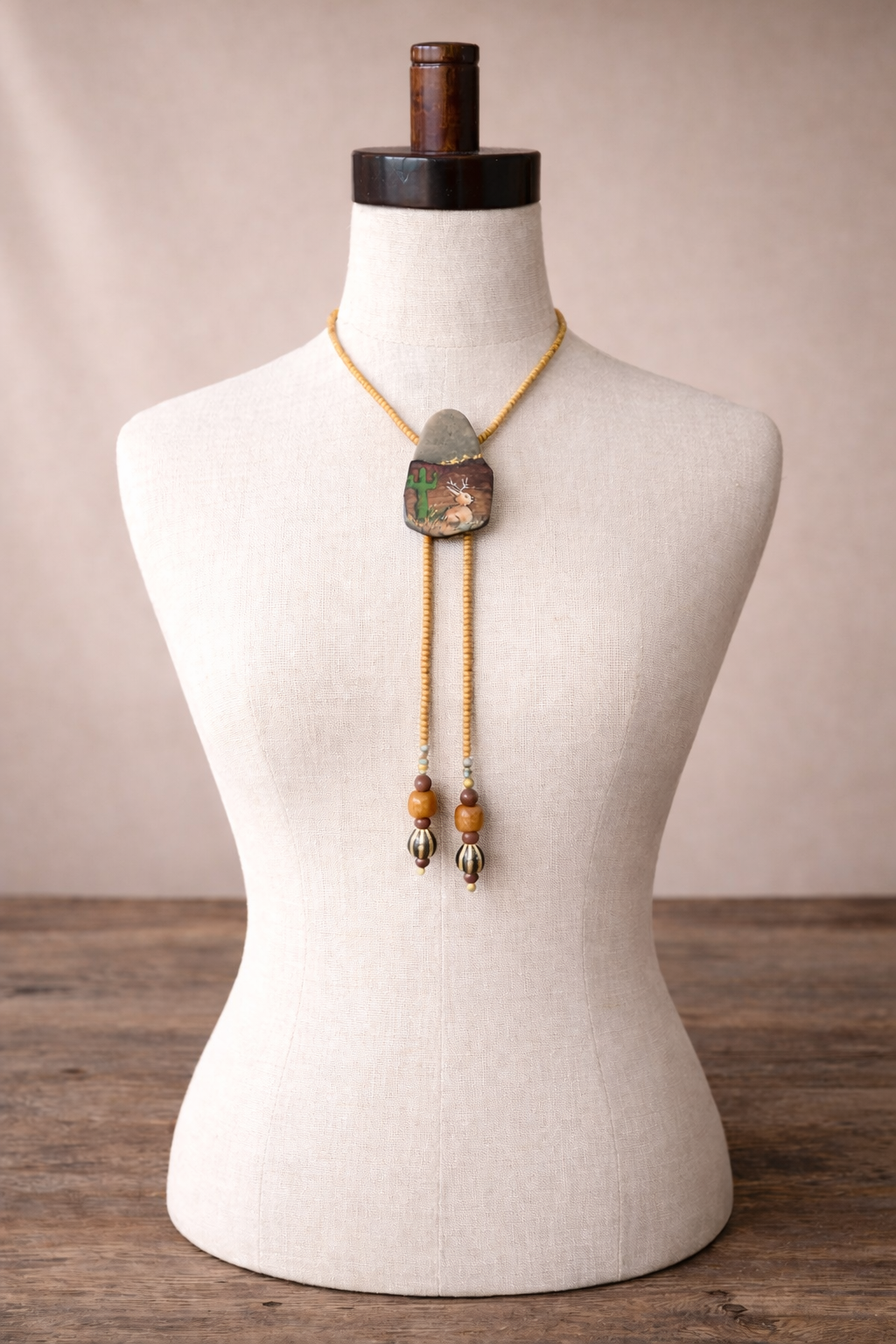 Jackalope Bolo Necklace