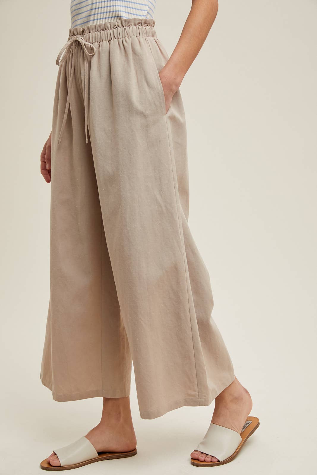 Wide Leg Linen Pants