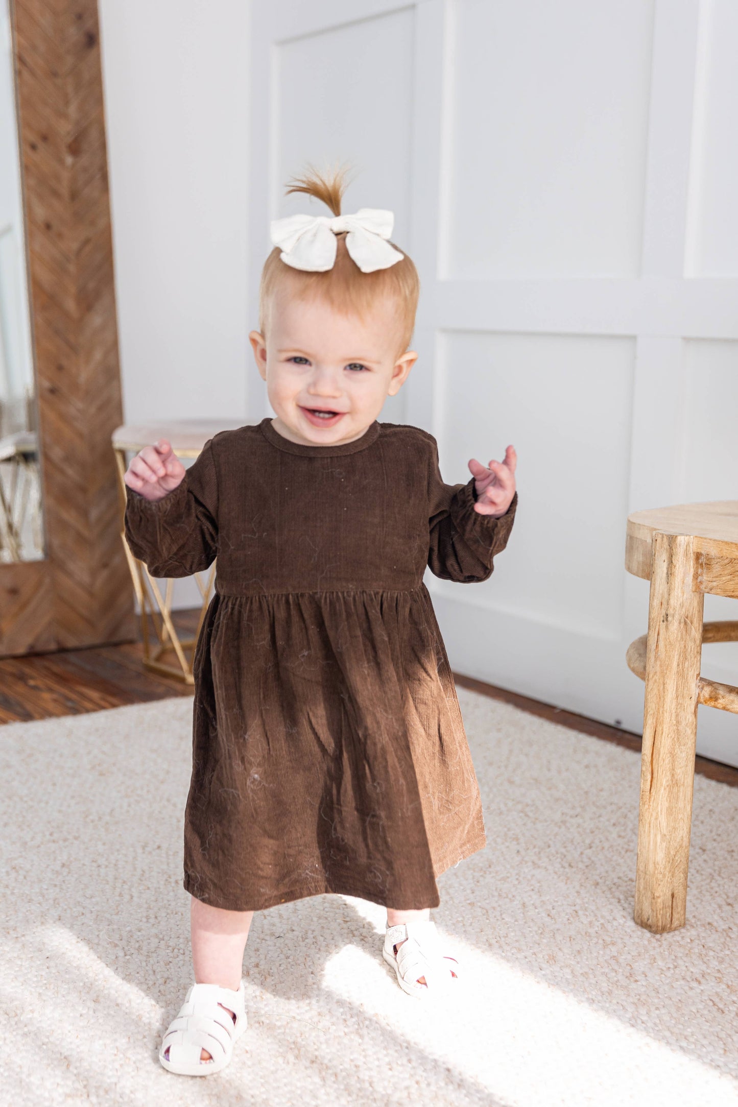 Brown Corduroy Dress