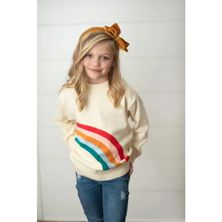 Rainbow crew neck
