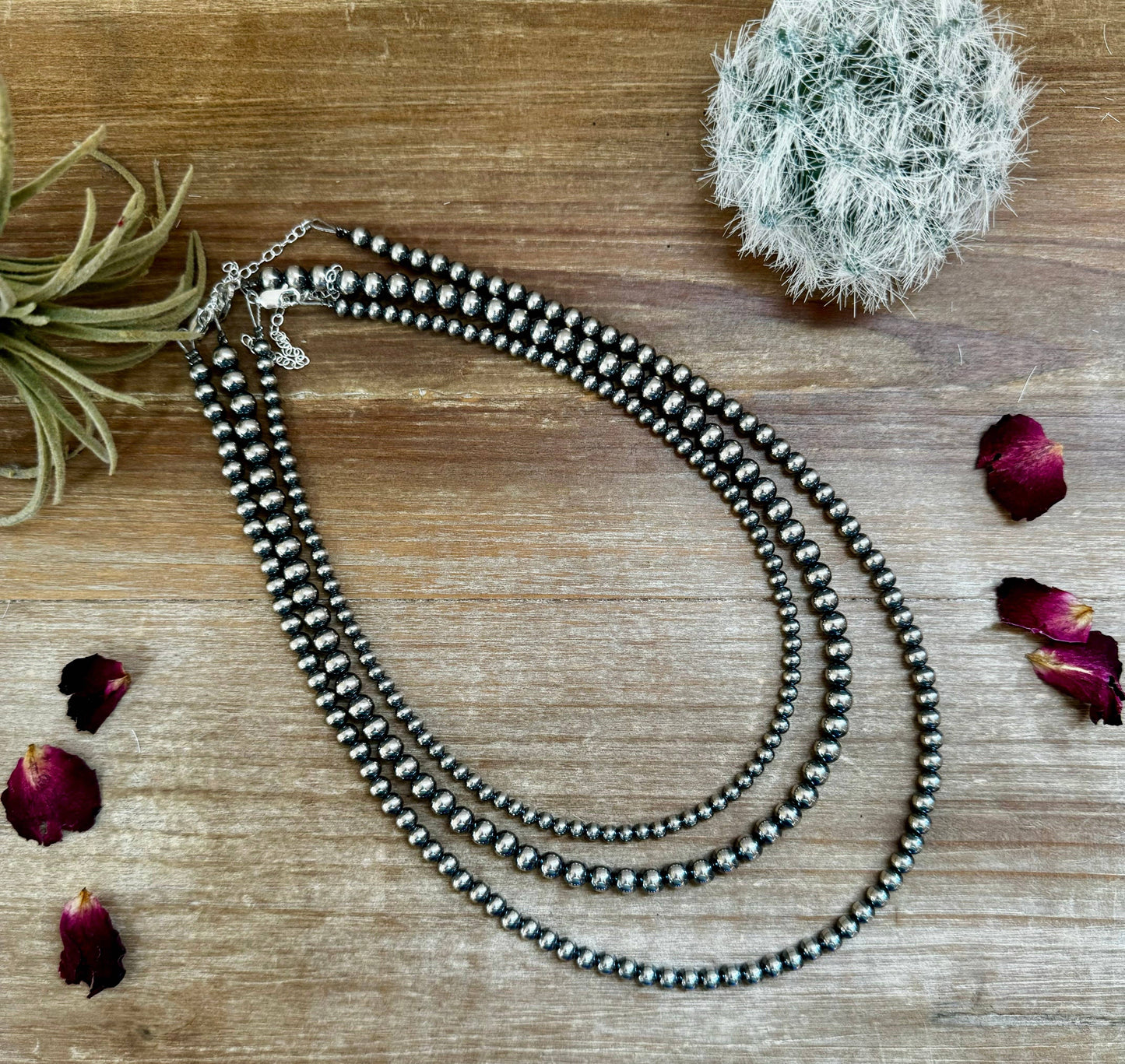 Sterling Silver Pearls 4 mm / 20 inch