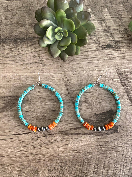 Vibrant Sterling Silver Hoops