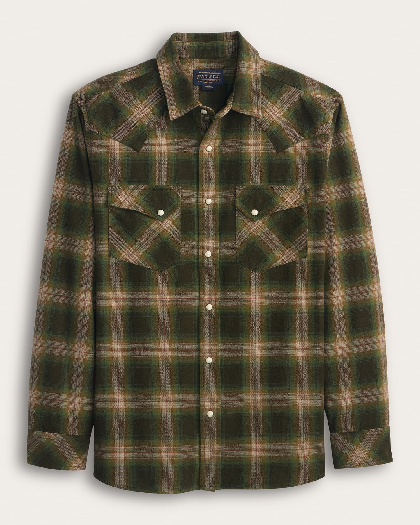 Pendleton Wyatt Plaid Olive Multi Plaid
