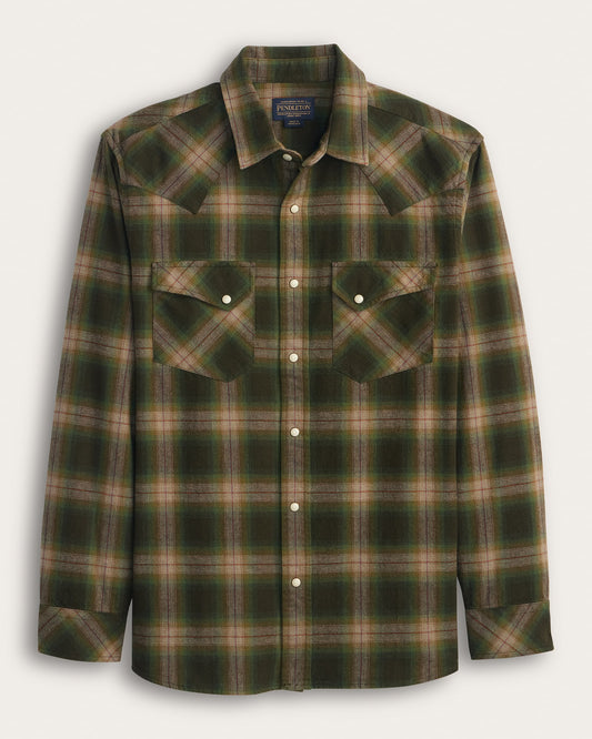 Pendleton Wyatt Plaid Olive Multi Plaid