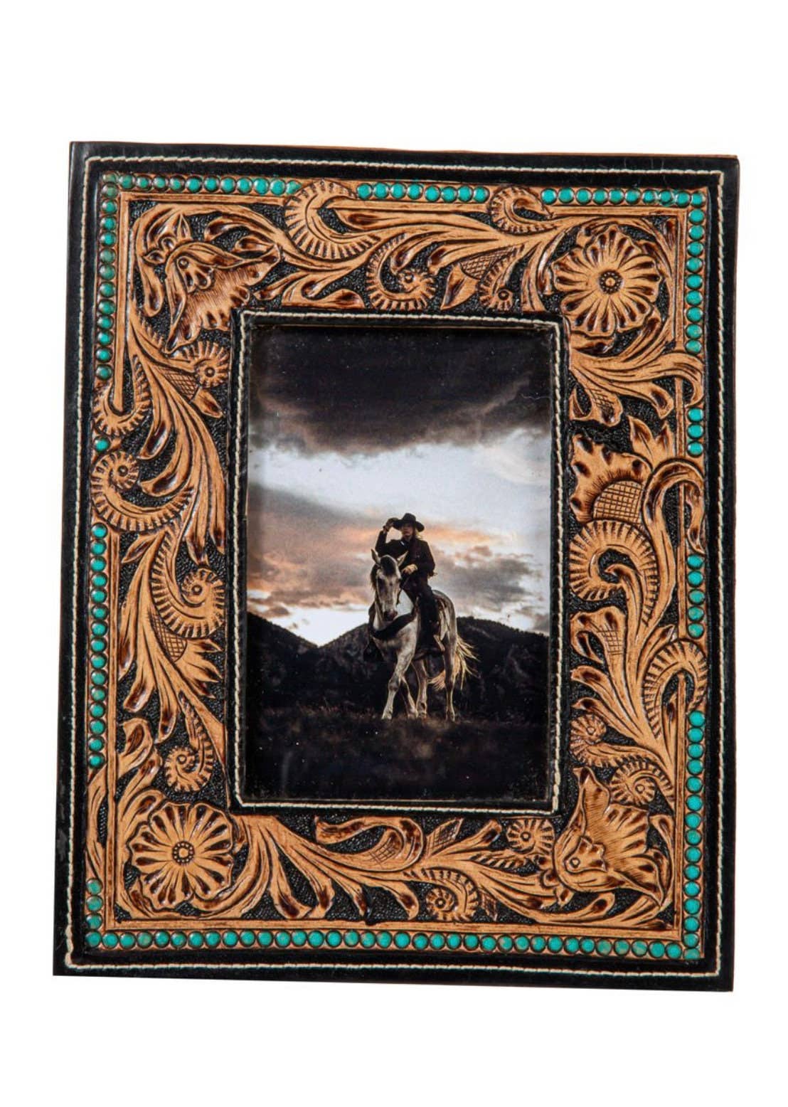 Tooled Leather Frame