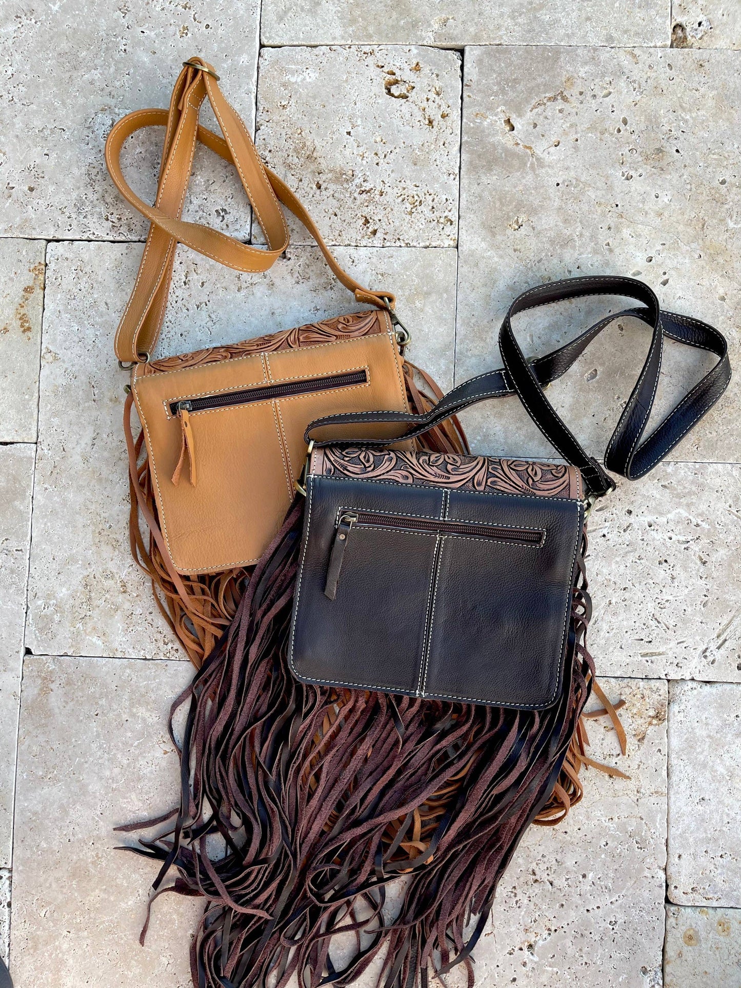 Cowhide crossbody
