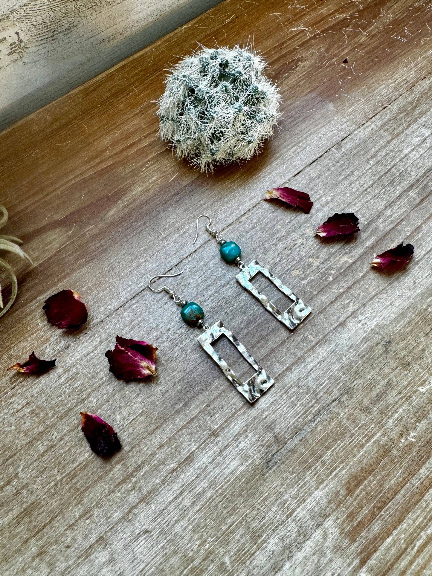 turquoise dangle earrings