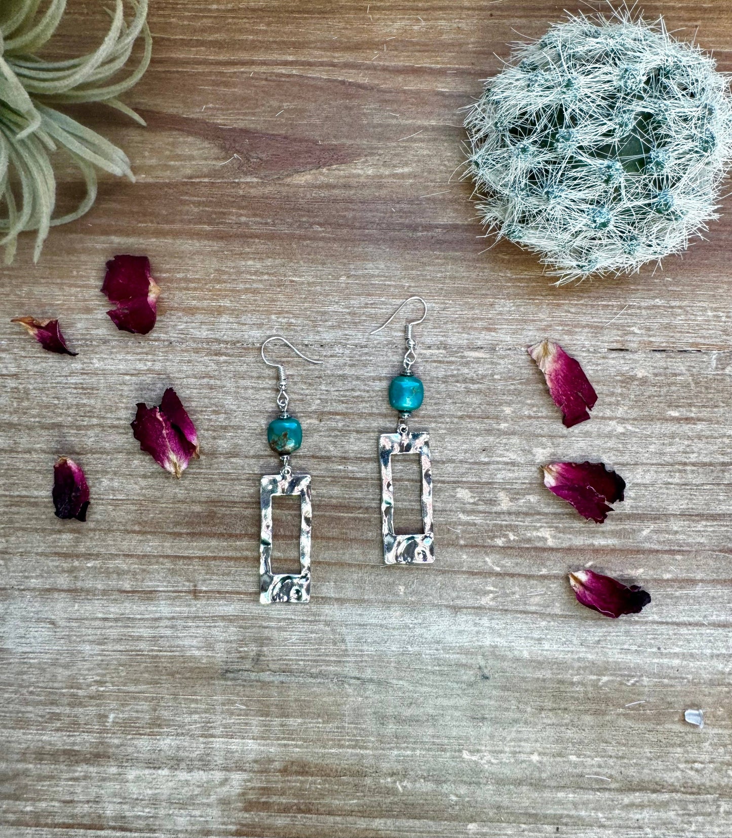 turquoise dangle earrings