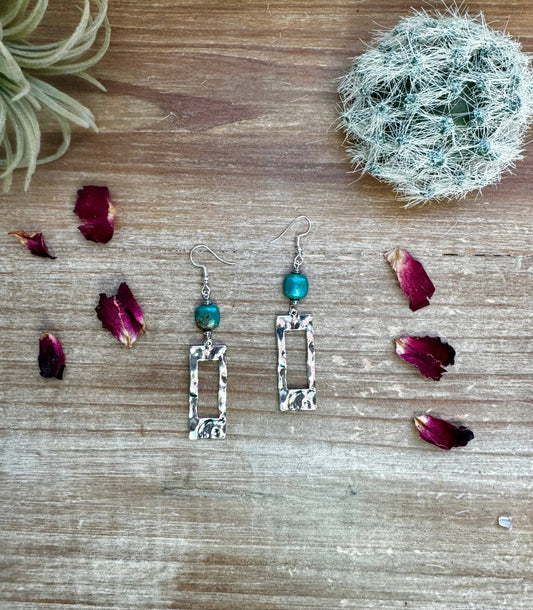 turquoise dangle earrings