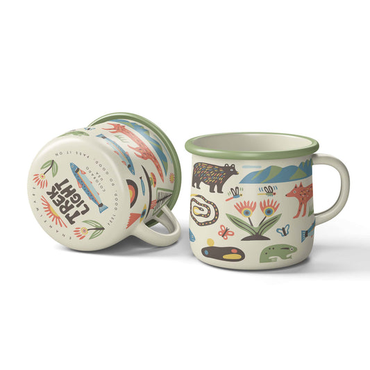 Enamel Coffee & Camp Mug – Mountain Stream