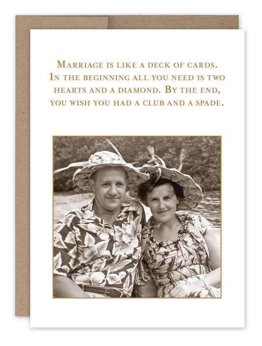 Deck Of Cards Anniversary Card