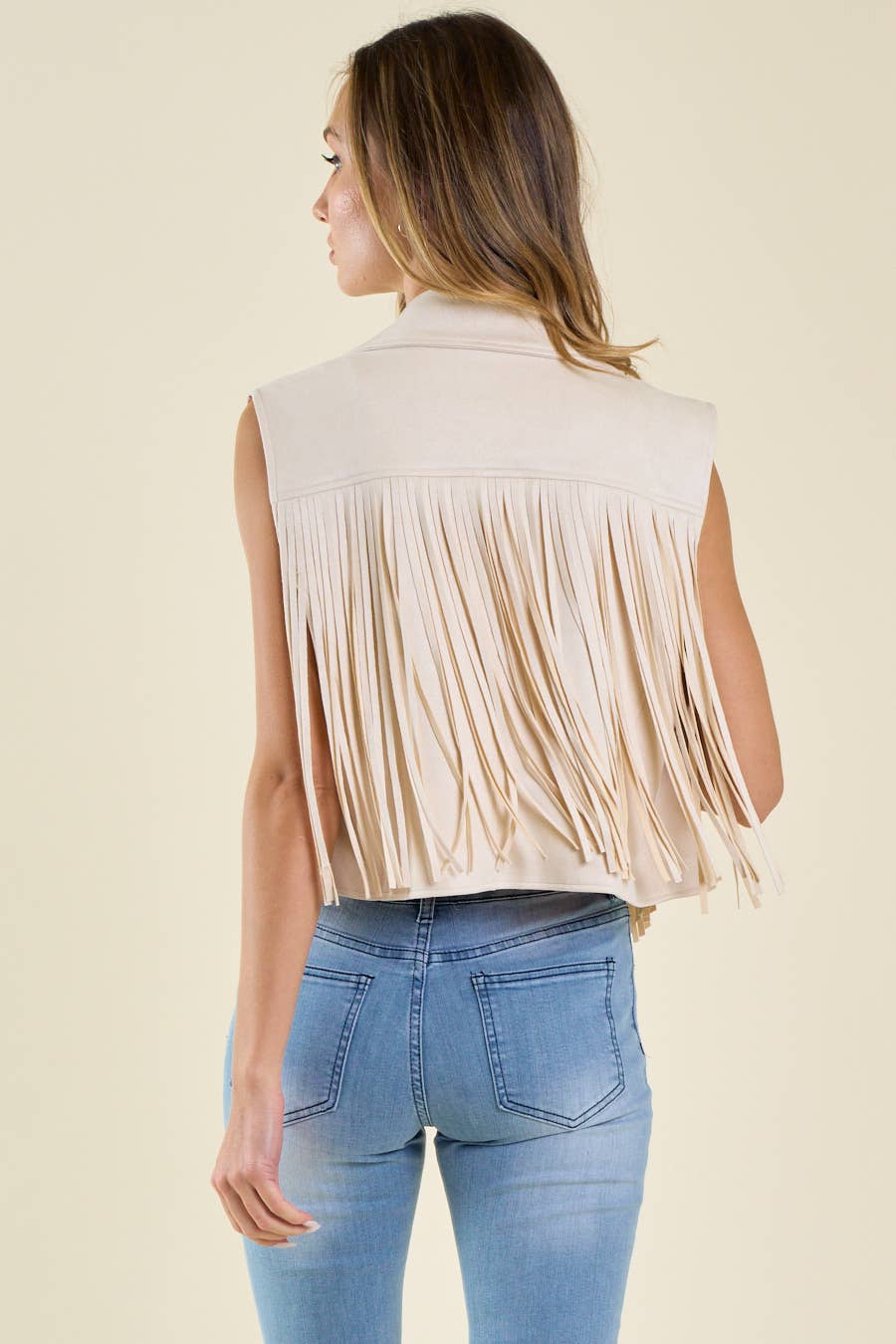 SUEDE FRINGE VEST