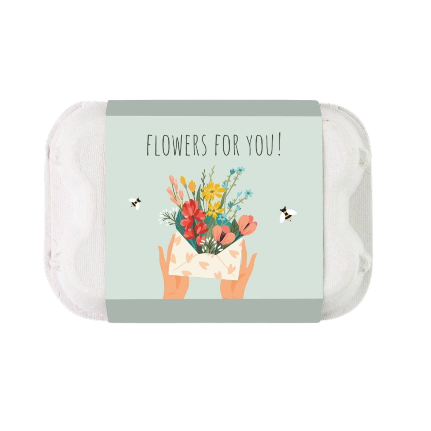 Flowers For You Egg Carton