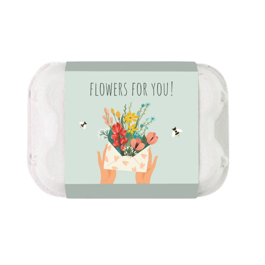 Flowers For You Egg Carton