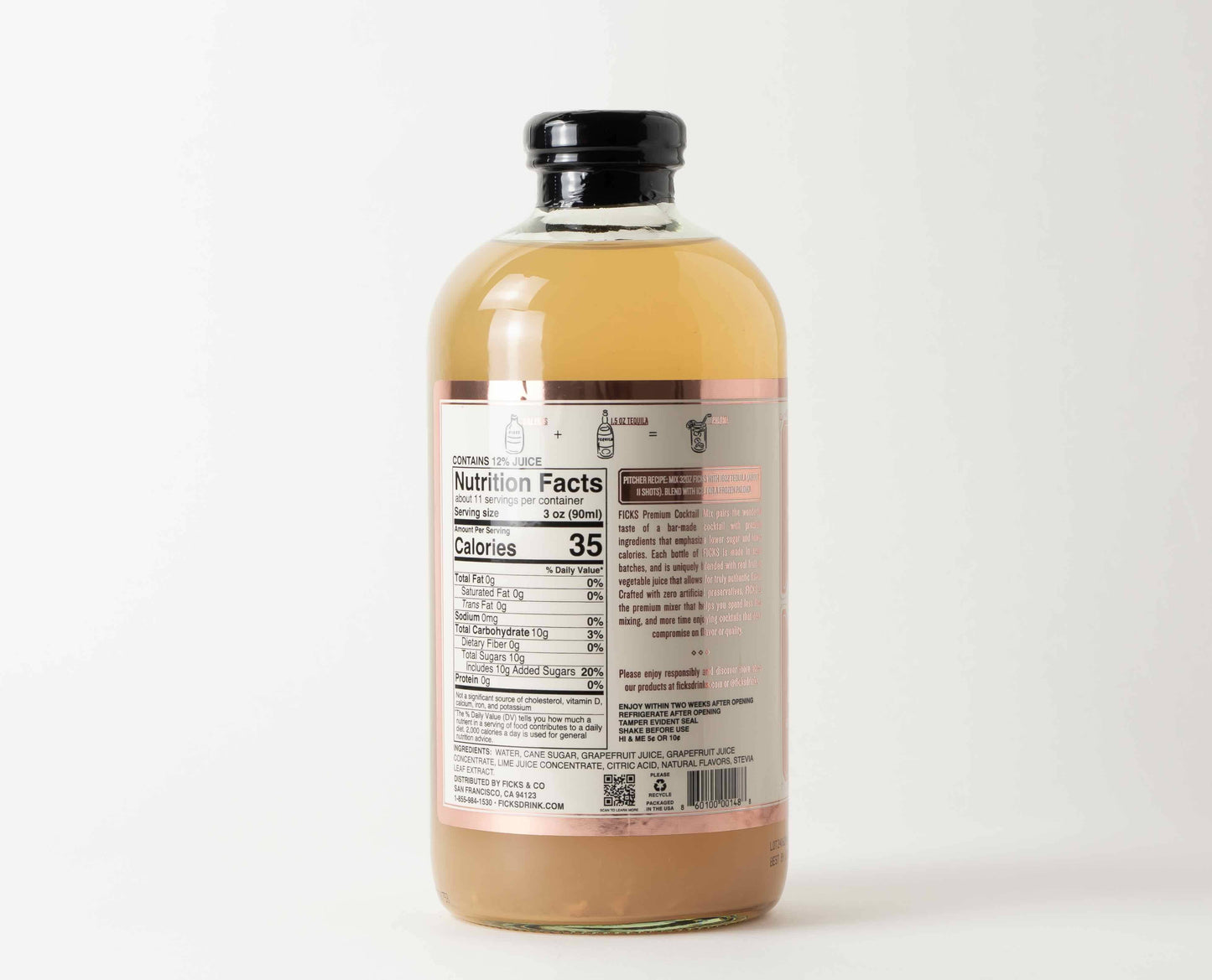 FICKS Premium Paloma Cocktail Mix